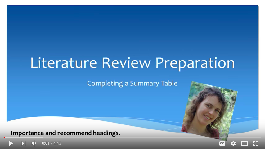 synthesis literature review example