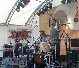 Sihasin with Jones Benally at the Roots Folk World Music festival in Rudolstadt, Germany