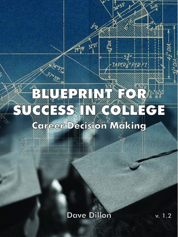Cover Art shows blueprint with graduation caps
